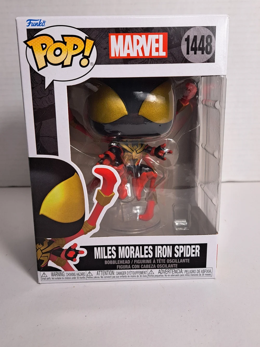 Funko Pop! Marvel #1448 Spider-Man Miles Morales Iron Spider Vinyl Figure NIB